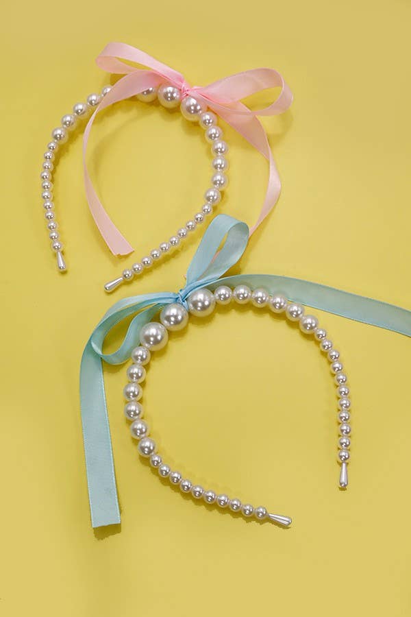 Pearl Ribbon Headband