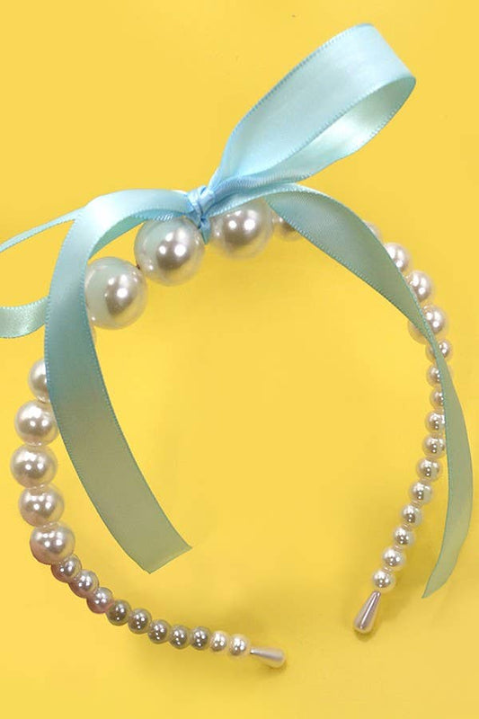 Pearl Ribbon Headband
