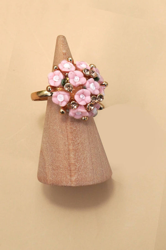 Adjustable Blossom Floral Ring