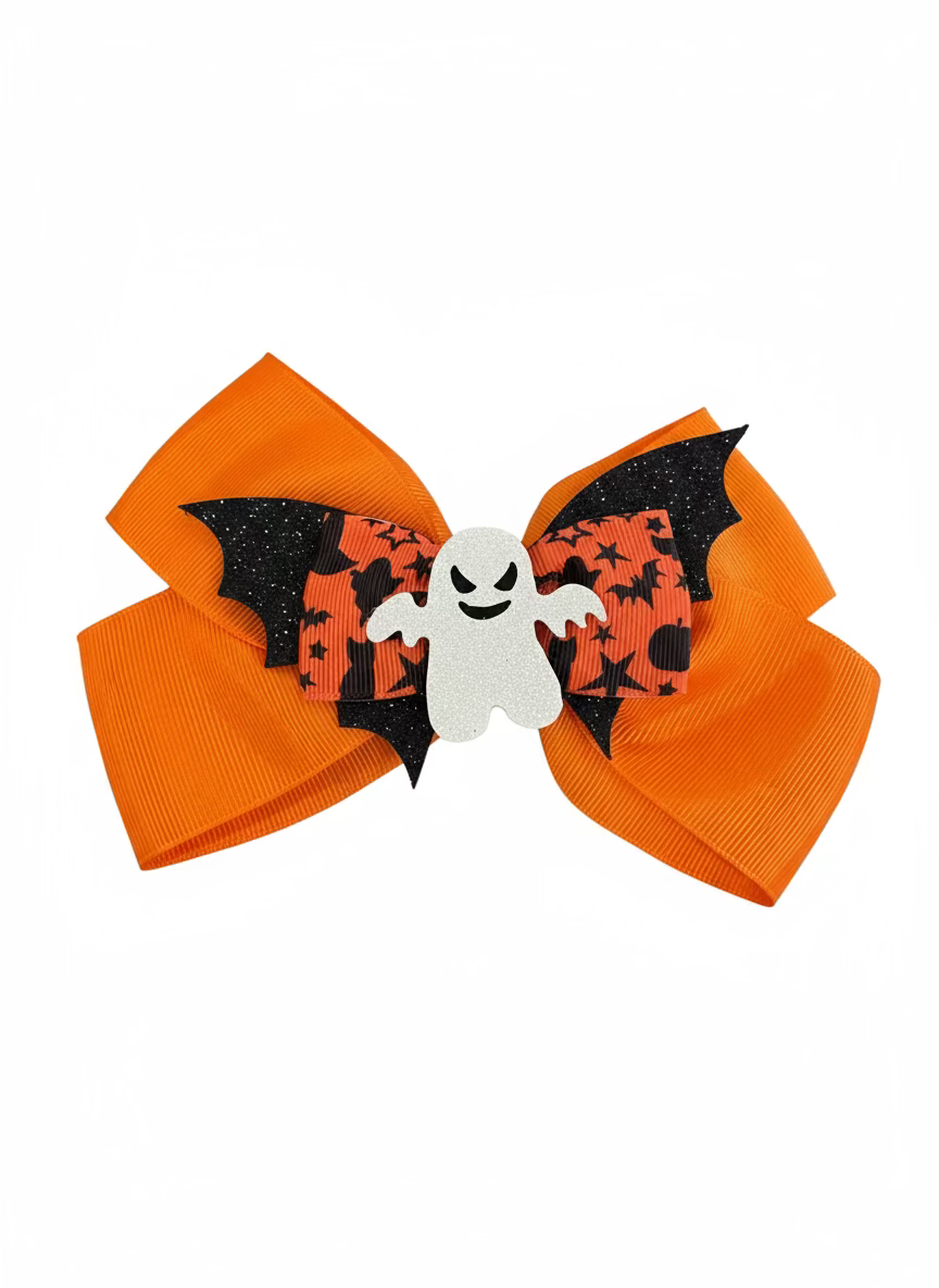 Halloween Hair Bow Clip - 4 Designs