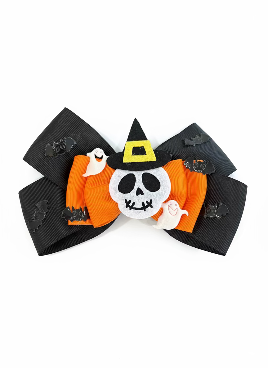 Halloween Hair Bow Clip - 4 Designs