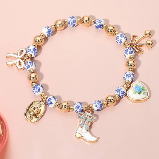 Western Boot Stretch Bracelet